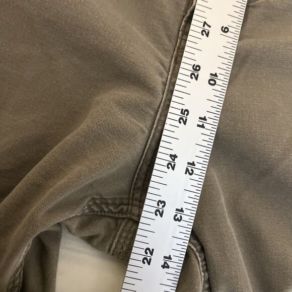 Carhartt Mens Dungaree Fit Carpenter Pants Size 44 Brown Rugged Work Wear Cotton - Picture 11 of 12